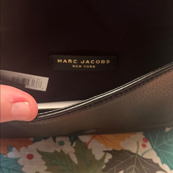 Marc Jacobs Black Pebbled Leather Crossbody, New - Picture 6 of 8
